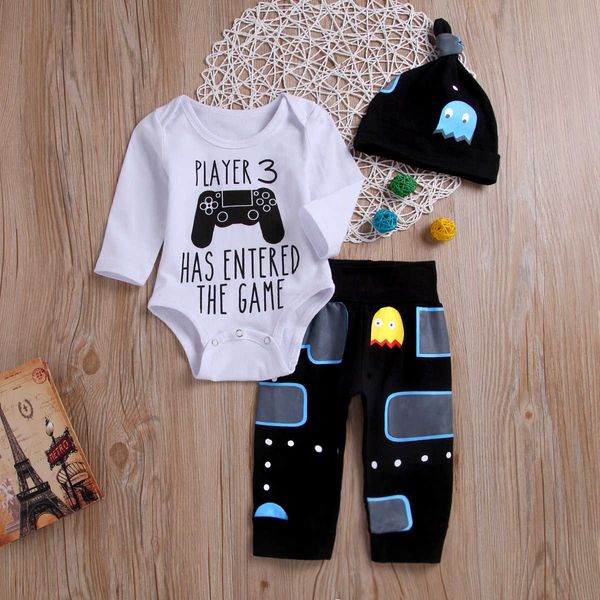 

net red baby children's 3-piece suit of trousers and hat, Blue