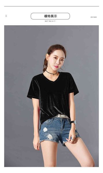 

women's t-shirt camisa de manga curta t das mulheres roupas casuais senhoras outono inverno camisetas plus size camiseta feminino gray2, White