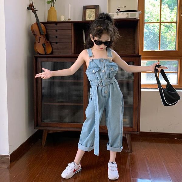 

summer arrival girls fashion overalls kids korean design jumpsuit jumpsuits, Blue