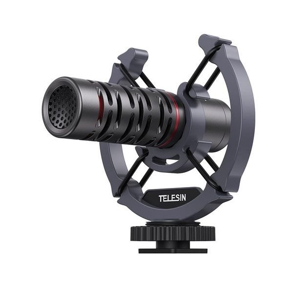 

microphones telesin mic-vm02 microphone mobile phone camera live video interview media recording