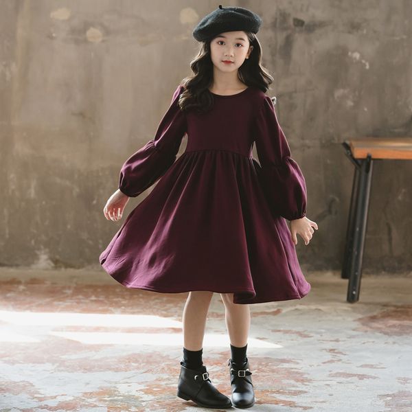 

casual dresses original series back bow longuette large skirt children dress, Black;gray