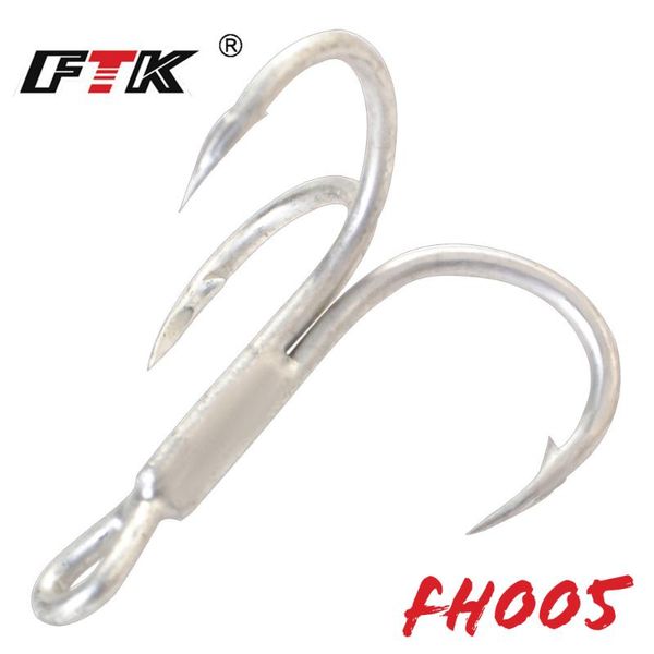 

15-20pcs/lot size1# 2# 4# treble fishing hooks high carbon steel hook overturned bass tackle tools