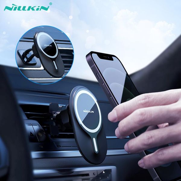 

cell phone mounts & holders nillkin car holder for 12 pro max magnetic stand air vent in 11 mount bracket