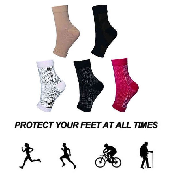 

compression socks for sole, anklet, foot stand heel valgus, Black;white