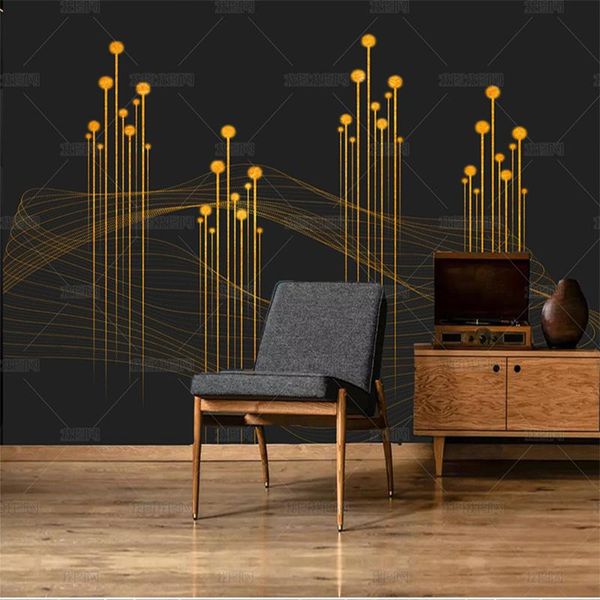 

wallpapers 3d stereo mural contemporary and contracted aureate light luxurious line wall paper wallpaper tv sitting room background