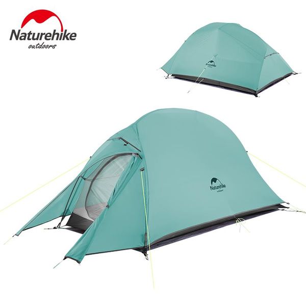 

naturehike self standing 2 person camping tent waterproof 20d nylon outdoor hiking backpacking tents with mat and shelters