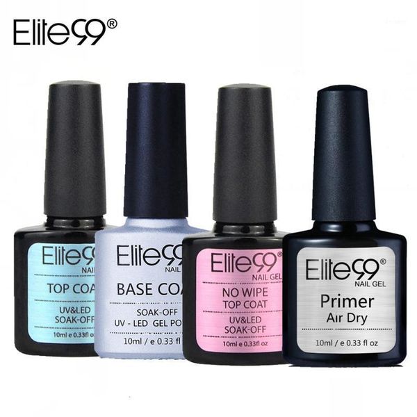 

elite99 10ml no wipe coat uv gel polish strengthen nail primer cleaning base soak off led lamp art manicure1, Red;pink