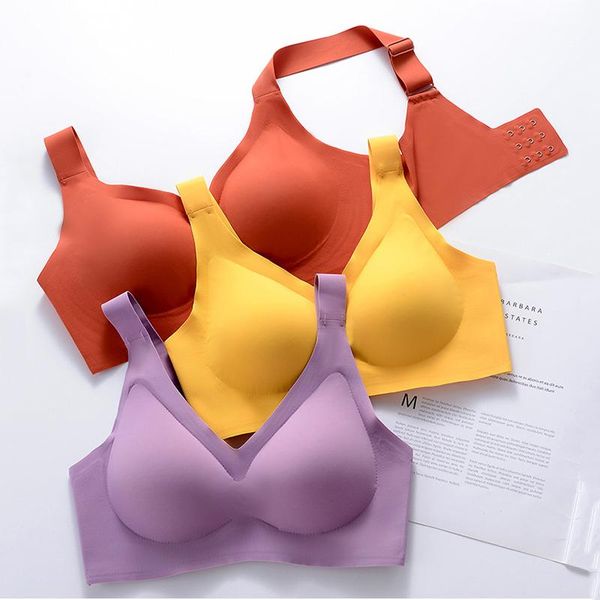 

bras women latex sleeping seamless bh comfort underwear shockproof wirebralette sports lingerie fashion bra intimate, Red;black