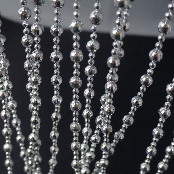 

christmas decorations 10meter 8+4mm ornament xmas tree decor bead string hanging jewelry bright chain curtain wedding home party decoration