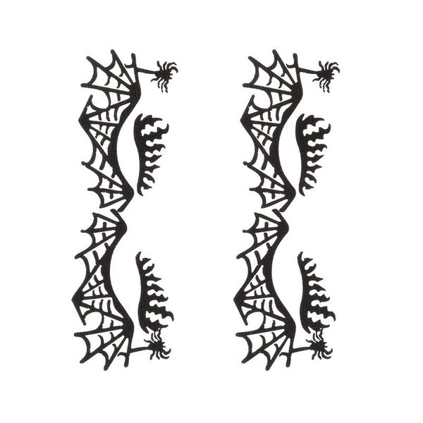 

false eyelashes 2 pairs hollow-out eyeliner stickers eyeshadow costume props