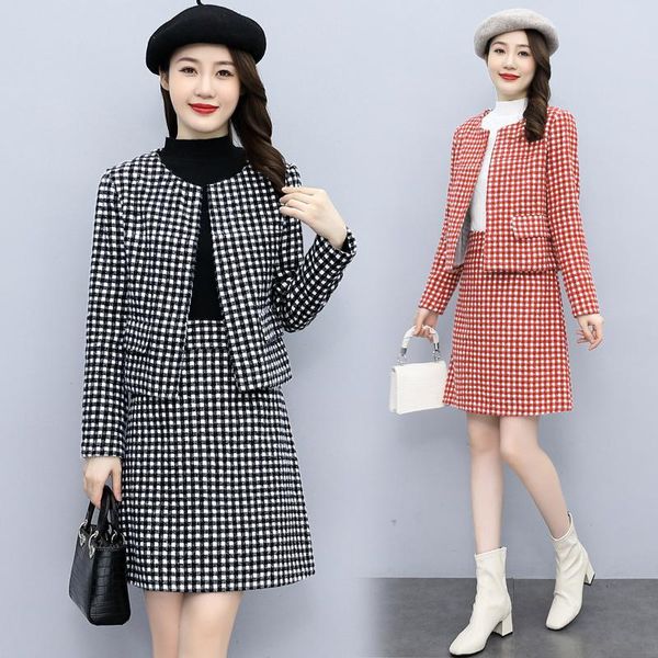 

women's jackets fragrant silk autumn fashion two-piece suit., Black;brown