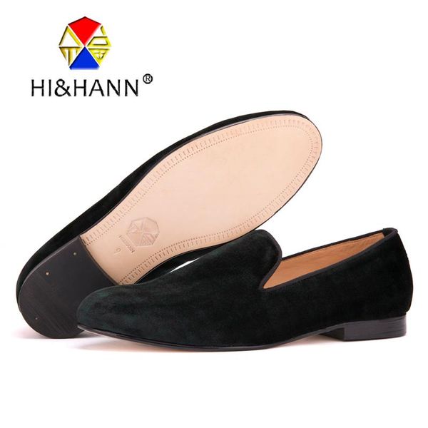 

dress shoes green color mixed black gingham men velvet handmade and leather outsole loafers wedding prom male