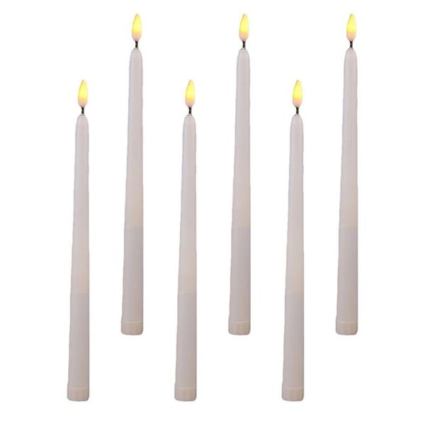 

candles 6pcs decorative lights led candle lamps long pole