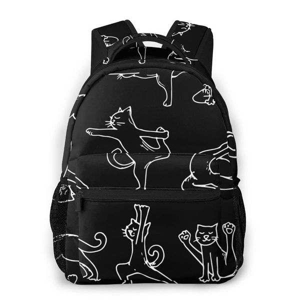 

backpack travel pack funny yoga cats sports bag outdoor climbing