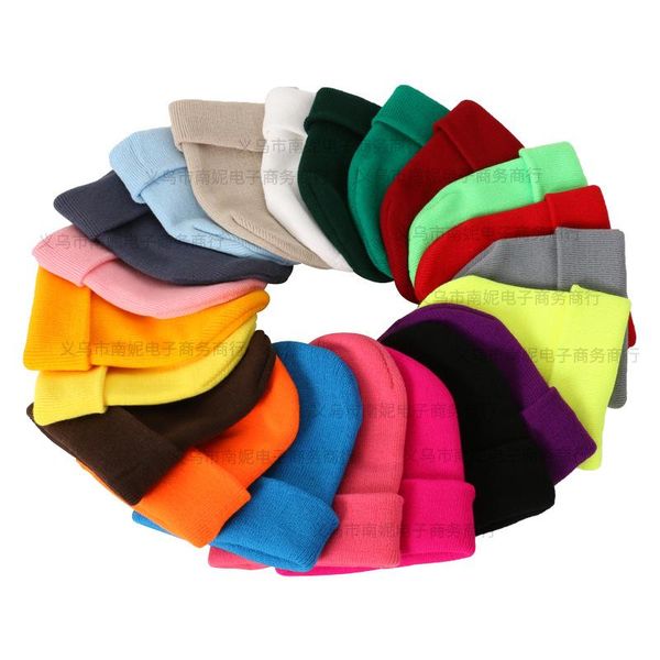 

beanies winter hats for woman knitted fluorescent hat autumn female beanie caps warmer bonnet ladies casual skullies