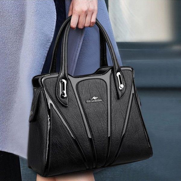 

evening bags luxury women leather handbag designer shoulder blue female work crossbody bag black office lady hand tote