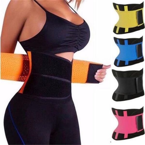 

waist support women trainer corset abdomen slimming body shaper sport girdle belt exercise workout aid gym home sports daily accessory, Black;gray