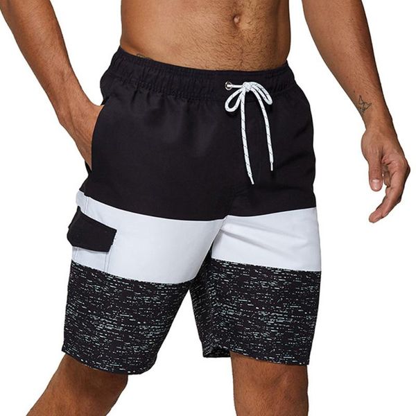 

quick-drying waterproof swimming trunks printing fashion beach pants spring quarter trend casual shorts men's swimwear