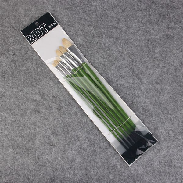 

painting pens xie detang 515 duck tongue oil painting bristle acrylic gouache watercolor brush, Black;red