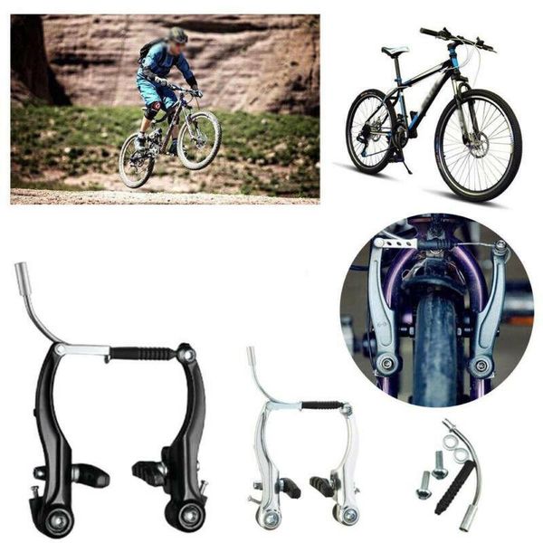 

bike brakes aluminum alloy v brake bicycle cycling curved rods full set fo sale
