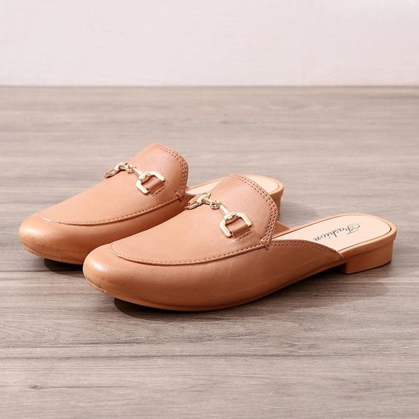 

shoes slippers loafers ladies sandals cover toes soft flat black roman models basic