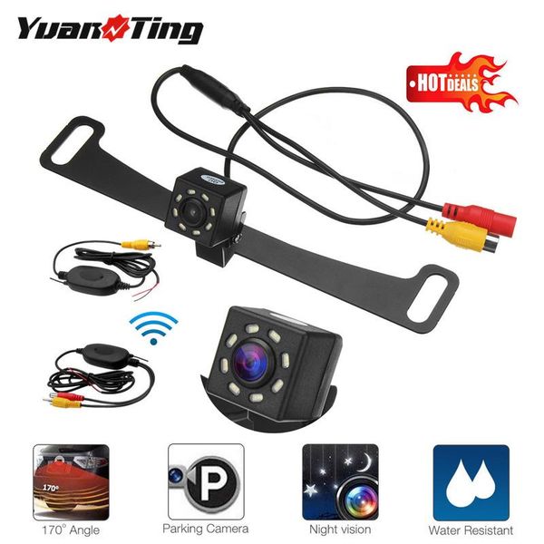 

car rear view cameras& parking sensors yuanting wireless reverse camera backup license plate hidden night vision waterproof for monitor ster