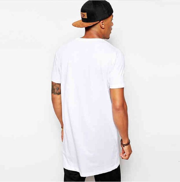 

t-shirts men's clothing casual hip hop long t shirt men black t-s male o-neck hiphop short sleeve t-s bvai, White;black