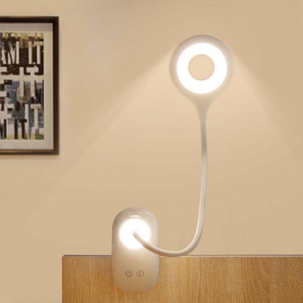 

book lights led reading light table lamp power bank operated 5v usb rechargeable desk with dimmer pen holder clip