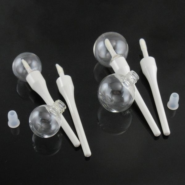 

6ml 10ml lip gloss bottle empty lipgloss containers makeup lipglaze tube plastic clear white