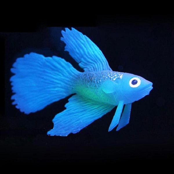 

decorations lanlan luminous simulation fake gold fish jellyfish ornaments silicone cylinder tanks