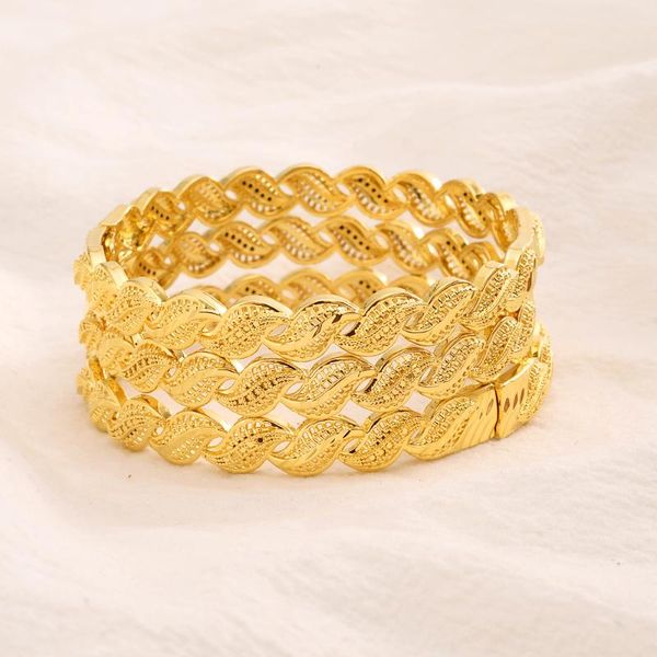 

dubai gold bangles for women gold dubai bride wedding bracelet africa arab jewelry charm kids bracelet gifts, Black