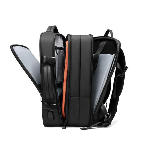 

backpack large capacity men lap15.6 business bag usb waterproof oxford multifunction travel back pack male backbag big black