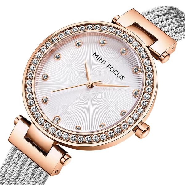 

wristwatches women's watches fashion elegant quartz wriswatch stainless steel band dress ladies relogio feminino reloj muje, Slivery;brown