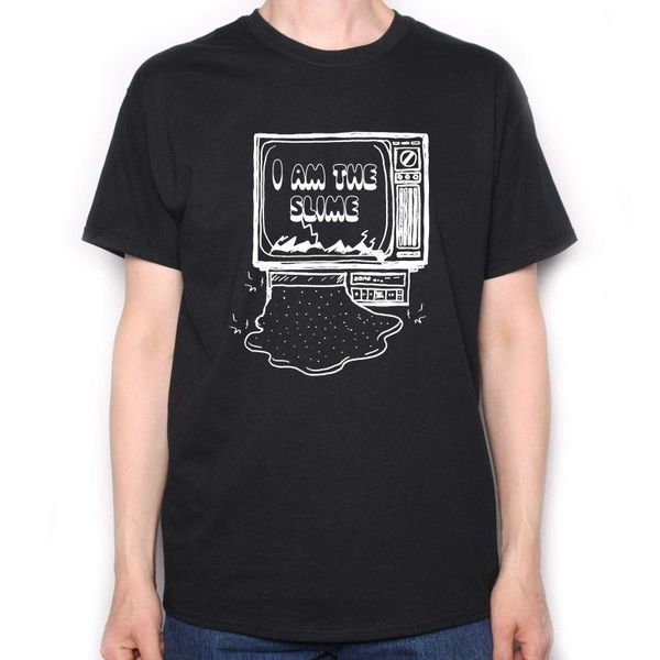 

am the slime t shirt for zappa afficionados beefheart mothers cult rock tee summer o neck tee, tee men's t-shirts, White;black