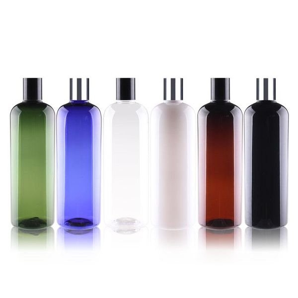 

20 silver black height screw lid cosmetic container anodized aluminum cap plastic empty bottles pet lotion storage & jars