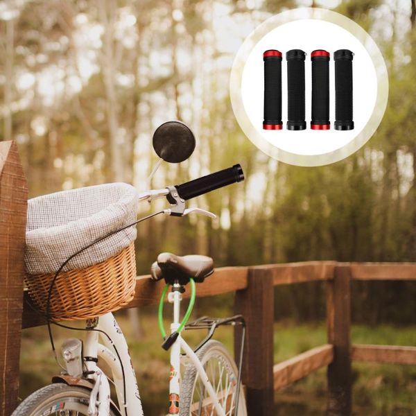 

cycling gloves 2 pairs practical bike handlebar covers anti-skip brake handle refit parts, Black
