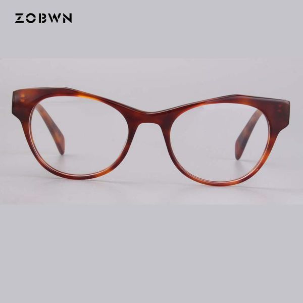 

fashion sunglasses frames women round eye glasses frame retro eyeglasses brand metal vintage cat optical oculos masculino red black