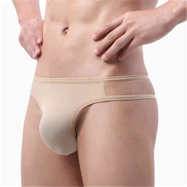 

underpants mens ultra-thin silky thong fashion trend low waist underwear designer stretch breathable slim erotic lingerie n4ox, Black;white