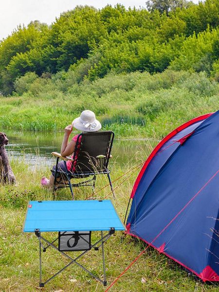 

outdoor pads picnic camping folding table fishing lightweight