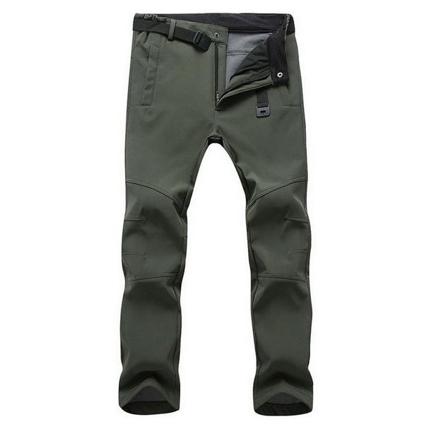 

men's pants winter men windproof snowboard ski male outdoor snow camping hiking fleece warm waterproof breathable trousers, Black