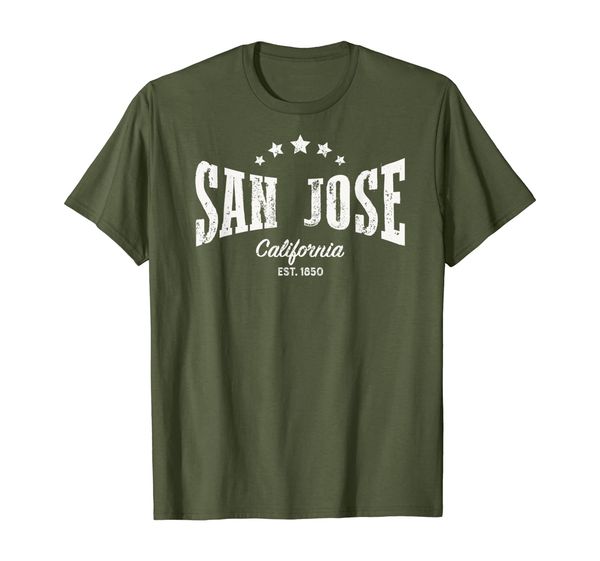 

San Jose CA Shirt Distressed Vintage Home City Pride, Mainly pictures