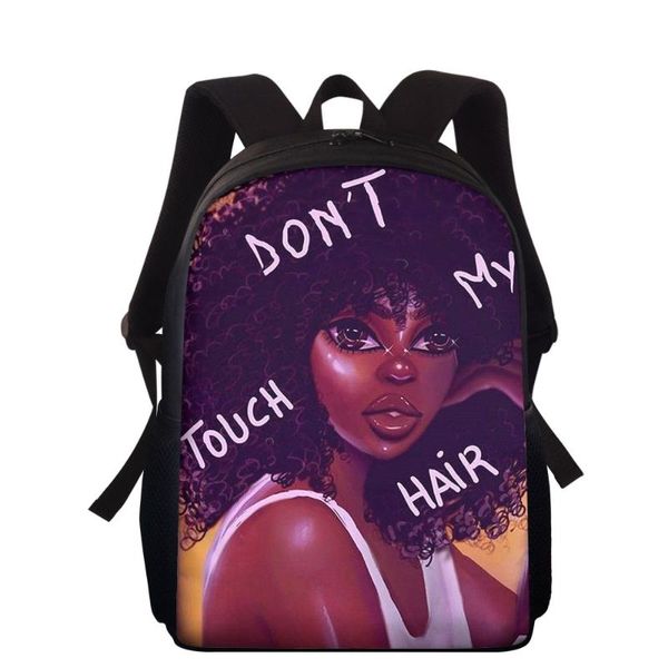 

backpack hycool stylish for teen girls art black afro girl print children schoolbag student kids book bags school back bag