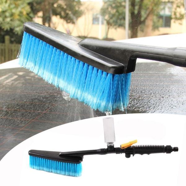 

car sponge 1 pcs wash brush auto exterior retractable long handle water flow switch foam bottle cleaning made of pp and pvc