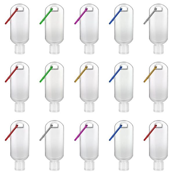 

storage bottles & jars athy 15pcs 50ml refillable with hook hand sanitizer containers travel alcohol (random pattern