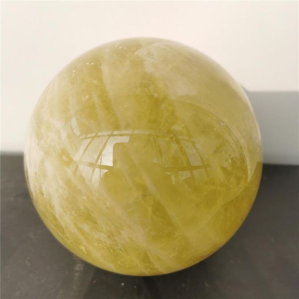 

0.9-1.8kgs large natural citrine quartz crystal sphere ball healing gifts home decoration decorative objects & figurines