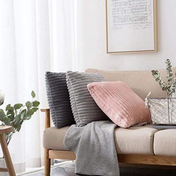 

cushion/decorative pillow flannel pink 40x40cm decorative chair cushions sofa cojines comfortable pillows cojin terciopelo modern home decor