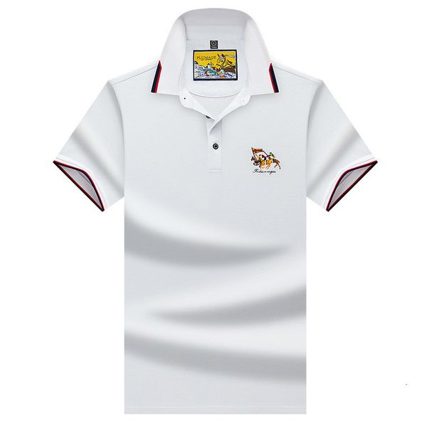 

men's t-shirts cotton polo shirts spring summer new smart casual short-sleeved shirt solid color lapel polo for 5ic3, White;black