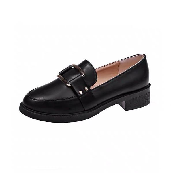 

dress shoes 2021 brand women's autumn british single spring fashion, Black
