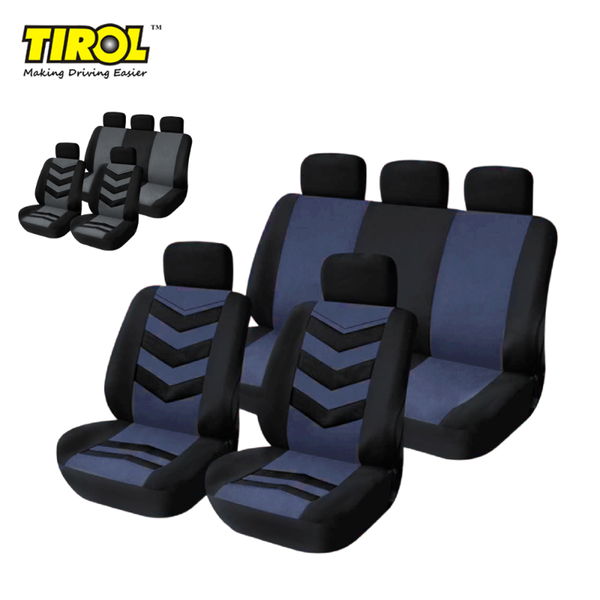 

car seat covers tirol p3 black gray/blue universal breathable cover t22552b 9pcs mesh fabric for suv sedans