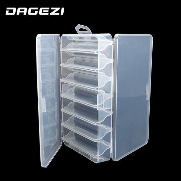 

fishing accessories dagezi box pvc lure storage case 14 compartment tackle tool for carp pesca
